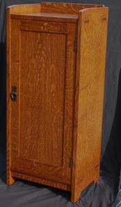 Accurate Replica Gustav Stickley Oak Music Cabinet